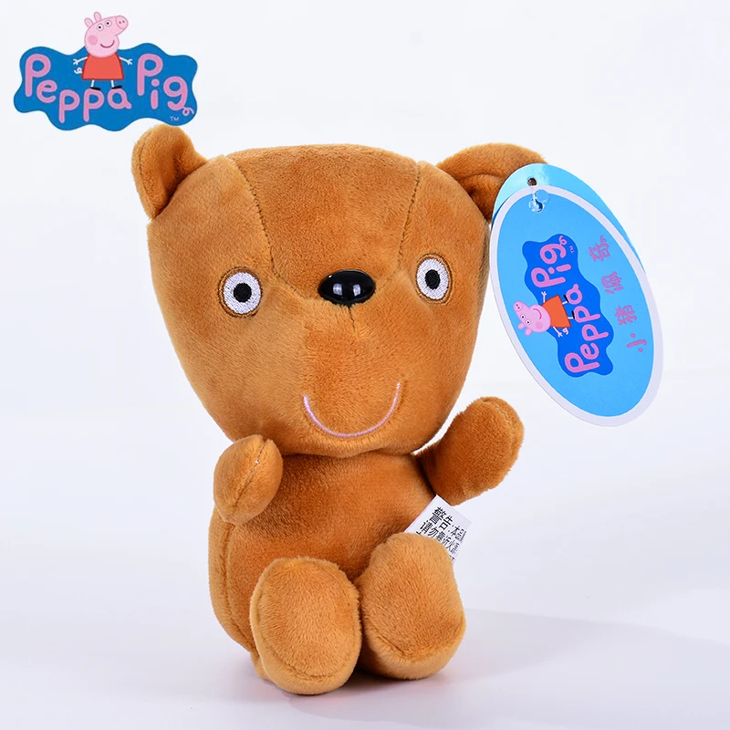 Подлинный 1 шт. плюшевая игрушка Peppa 30 см Peppa's Teddy bear Высокое качество Горячая Распродажа короткая нить животное свинья кукла для детского подарка