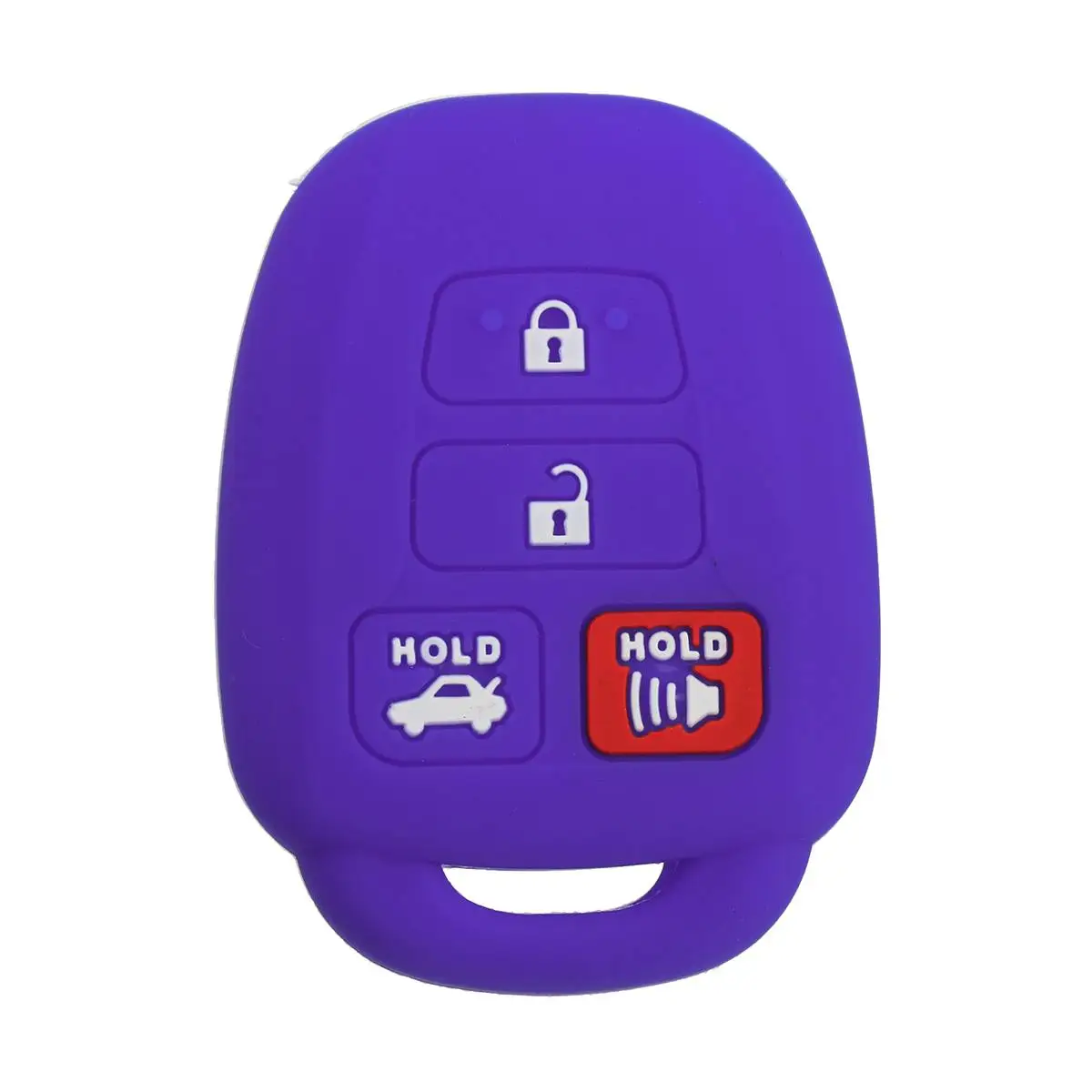 Dark Purple 15 цветов силиконовый чехол для ключей Fob дистанционный чехол держатель для Toyota Corolla Camry - Цвет: Dark Purple