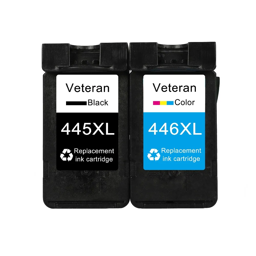 Ветеран чернильный картридж PG445 CL446 совместимый для Canon PG-445 CL-446 Pixma MG2540 MX494 MG2440 MG2940