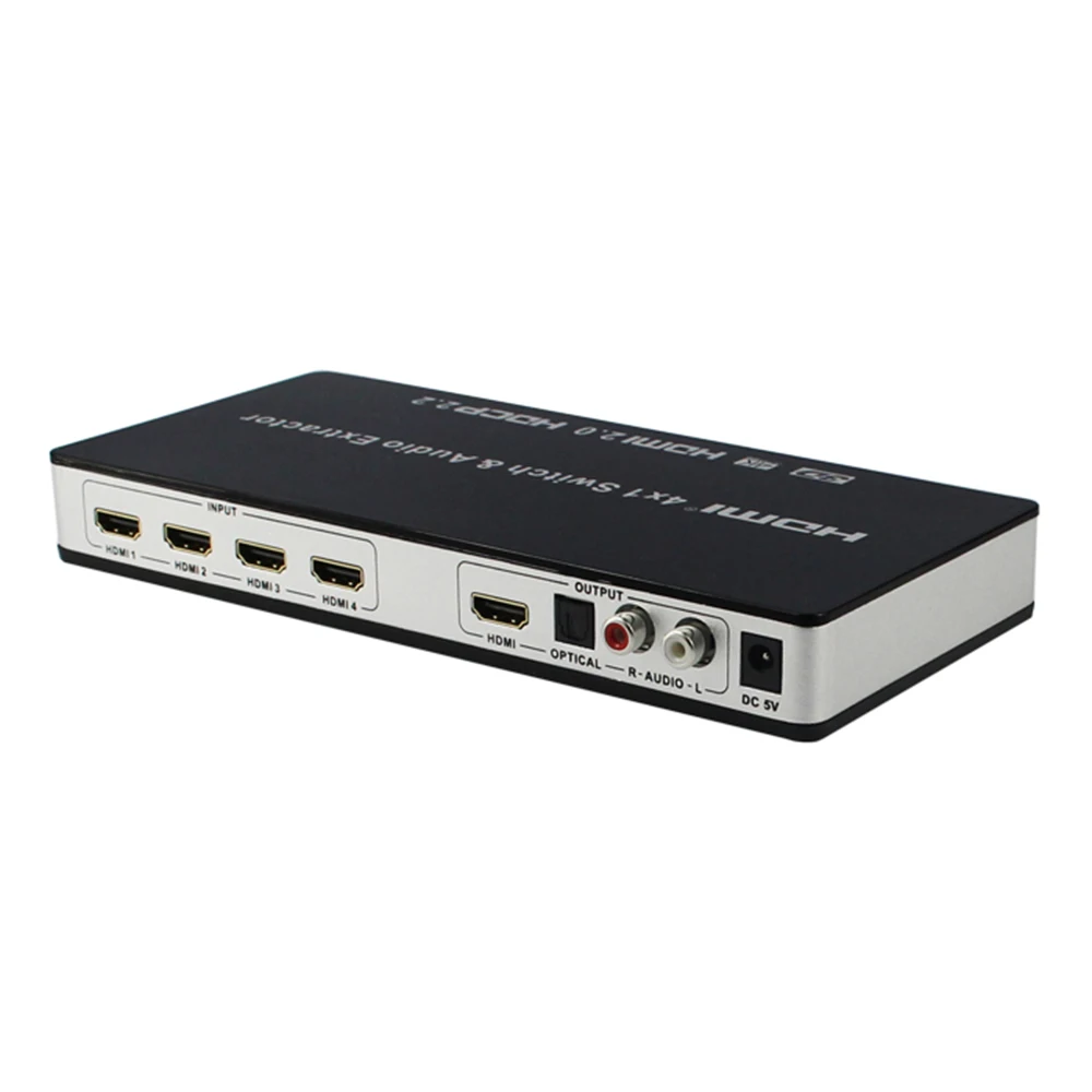 KVM коммутатор HDMI 4 в 1 выход Hdmi аудио сплиттер HDMI2.0 HDCP2.2 версия 4K 60HZ видео
