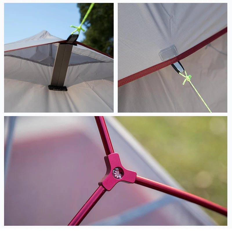 Naturehike открытый 2 Человек Палатка 20D капроновые, силиконовые CloudUp 2 Обновление Сверхлегкий Палатка с ковриком для пары пеших прогулок