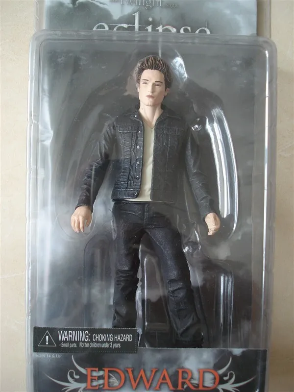 NECA Сумерки Сага Eclipse Эдвард 7 дюймов экшн фигурка модель игрушка черная одежда