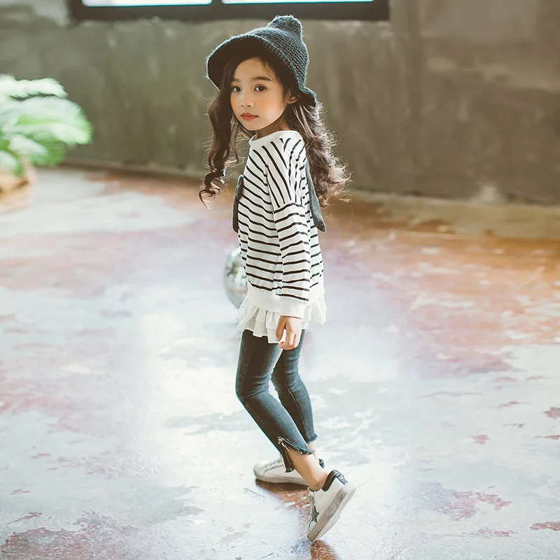 Новинка 2017 года сезон весна осень модные свитера для малышей милая детская