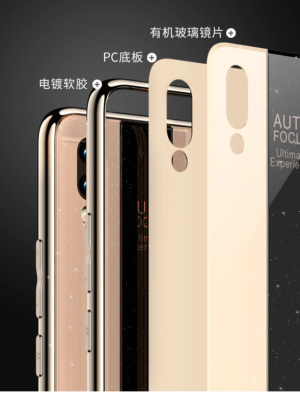 Роскошный модный чехол для автомобиля VIVO iQOO V15 Pro X27 Y95 Y93 Y91 V9 NEX A S TPU+ PC+ акриловый Блестящий противоударный чехол для телефона(XS0319