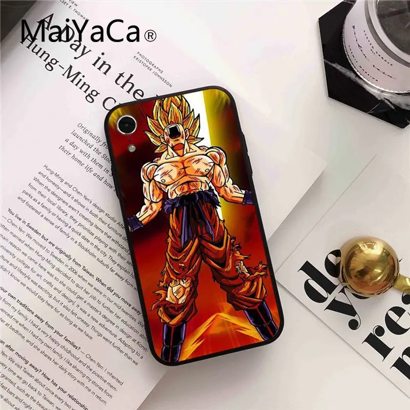 Роскошный чехол для телефона MaiYaCa Dragon Ball z Goku DragonBall разных цветов iPhone 8 7 6 6S Plus 5 5S SE XR
