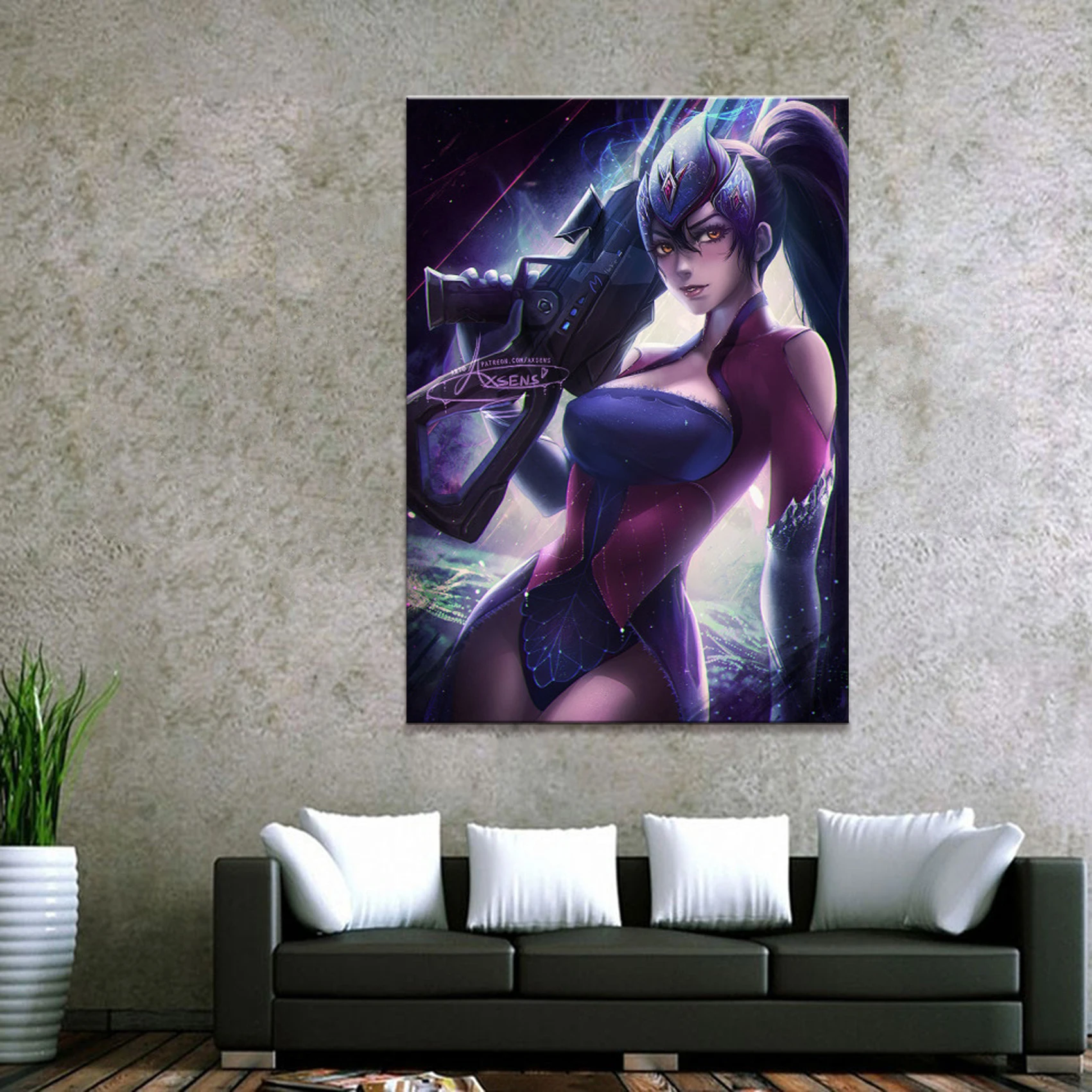 

1 панель, Классическая картина Widowmaker Overwatch Game, холст с принтом для гостиной, Настенный декор, картина, плакат, оптовая продажа