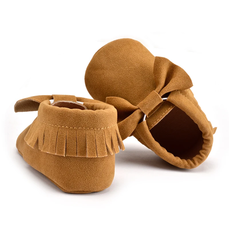 Для новорожденных обувь Prewalk Повседневное-мокасины на мягкой подошве из флока с