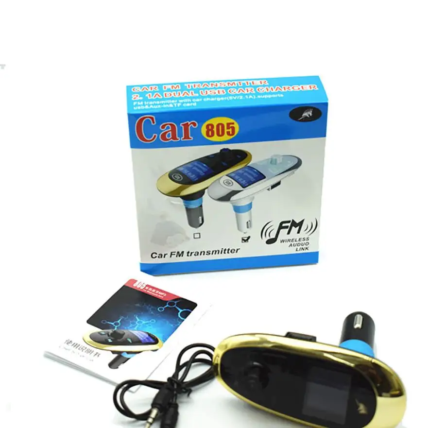 Car Kit MP3 плеер FM передатчик Bluetooth Беспроводной радио адаптер 2 USB Зарядное