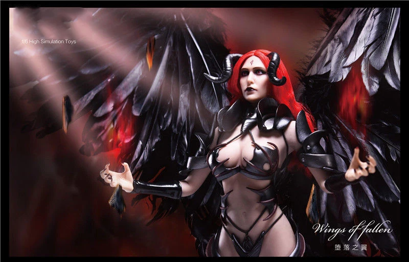 Коллекция LXF1701 1/6 Lucifer Wings Of Fallen Witch Armor одежда и модель головы аксессуар нормальная версия для фанатов подарок на праздник