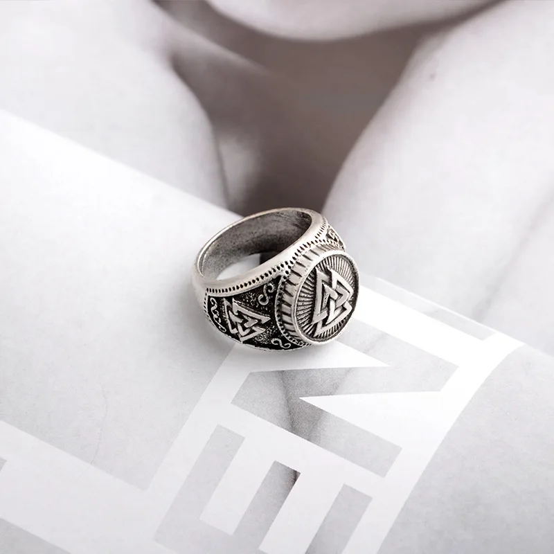 Кольцо викинга на заказ кольцо с буквенным принтом свадебные нордические руны