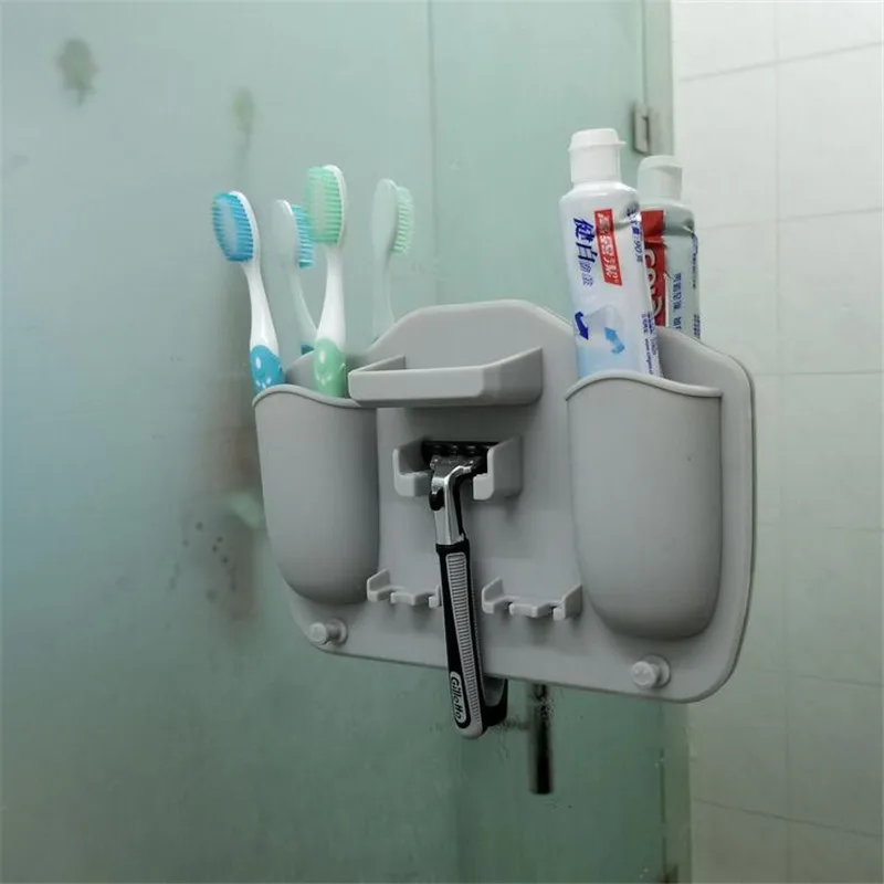 Ванная комната Организатор могучий настенное крепление силиконовой Зубная