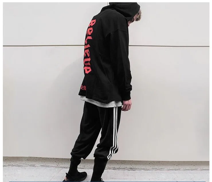 Осень зима спортивные толстовки для мужчин женщин свитер для скейтбординга Street Ware хип хоп Толстовка черный