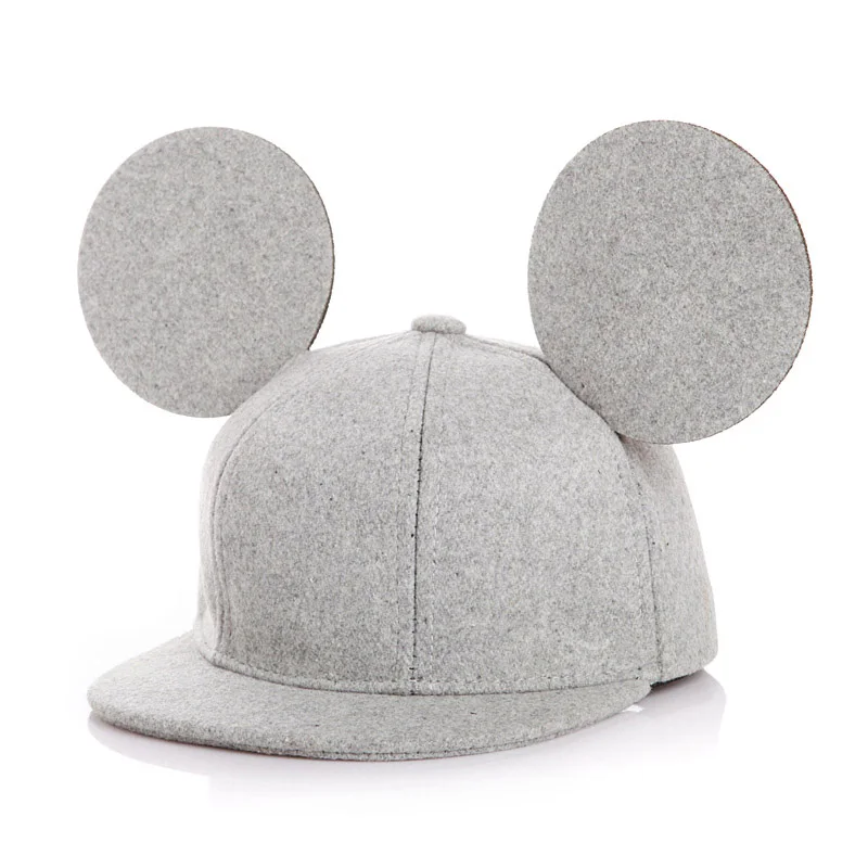 Gray Molixinyu новые дизайнерские бейсболки для детей милый Snapback Головные уборы Детские шапки для мальчиков девочек Открытый Спорт Детские шапки с ушками gorras - Цвет: Gray