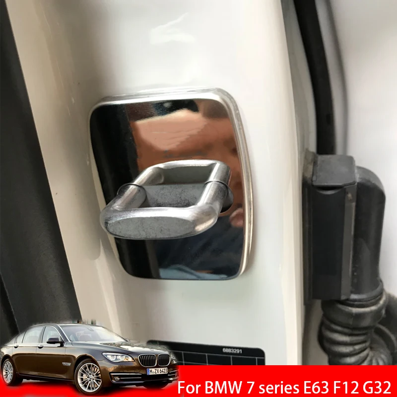 Для BMW 7 серии E63 F12 G32 до 2014 отличная нержавеющая сталь замок двери Пряжка Защитная