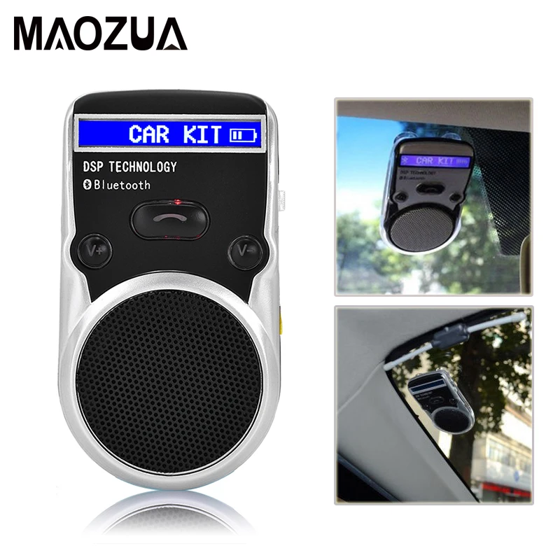 Солнечная энергия ЖК Bluetooth автомобильный комплект Hands Free адаптер AUX приемник Громкая связь для мобильного телефона прикуриватель Usb