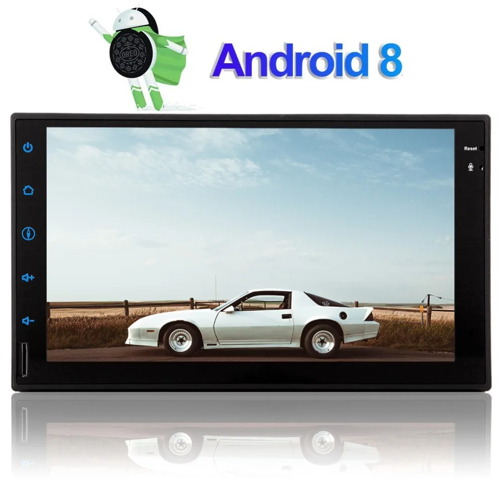 Автомобильное радио Bluetooth OBD2 DVR 4G Wi Fi видеовыход Android 8 1 Oreo стерео двойной Din
