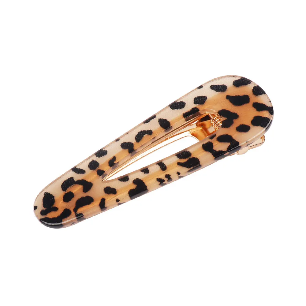 Cheer Bow Hair Accessories Clips for Women Girls Acrylic Hollow Barrettes Waterdrop Hairpins |