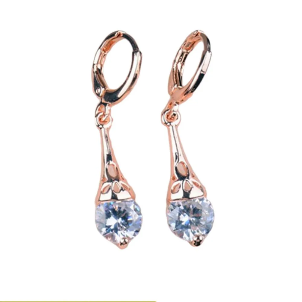 Женские серьги из сплава с кристаллами свисающие | Украшения и аксессуары