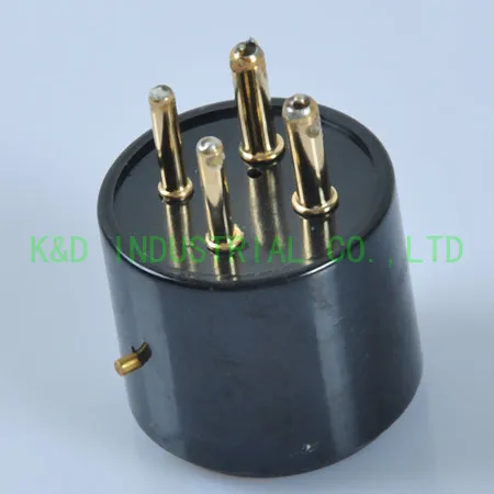 2 шт. адаптеры 4-контактный до 8-контактный керамический Золотой трубчатый разъем