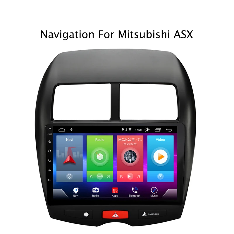 Полный сенсорный экран автомобиля Android 8,1 радио плеер для MITSUBISHI ASX 2013- gps навигация Видео Мультимедиа Встроенный Bluetooth