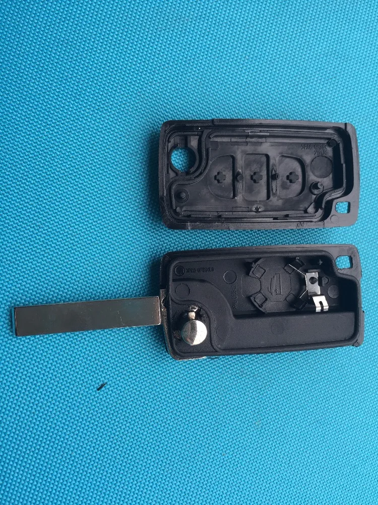 Для Peugeot 207 307 308 CC SW 3 кнопки дистанционного флипа ключа Fob чехол в виде ракушки