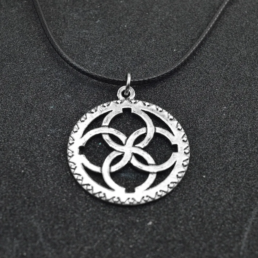 Сцепляющиеся круглые славянские подвески душа Бог руны ожерелье свадебные