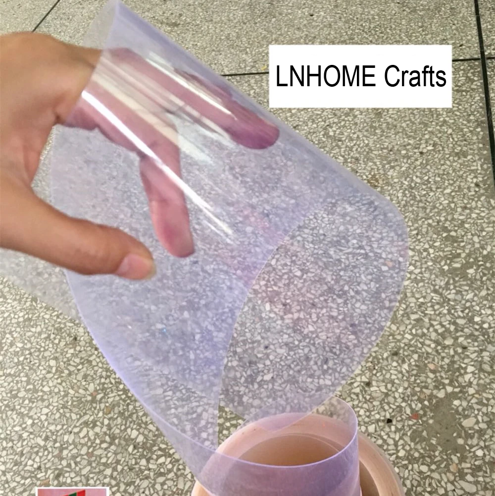 Прозрачный лист с блестками сырье рассыпчатые ПВХ лопатки произвольная резка