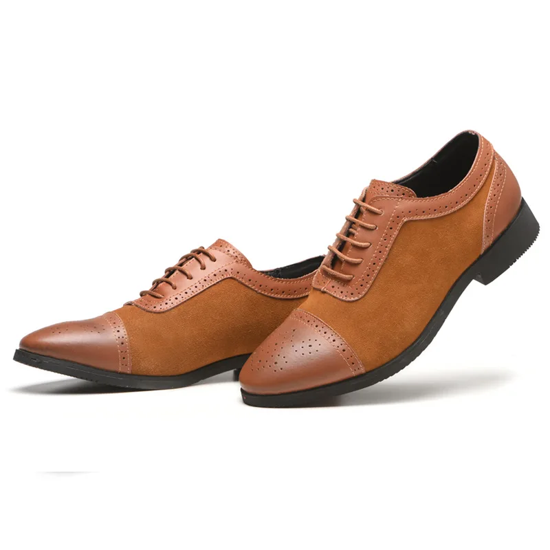 Мужская модельная обувь формальная деловая кожаная на шнуровке для мужчин
