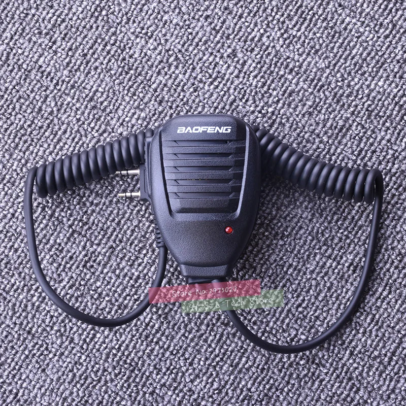 Original PTT Handheld Two Way Radio Speaker Microphone Mic For BAOFENG BF-888S UV-5R 5RA/B/C/D/E UV-3R+ Kenwood Walkie Talkie | Мобильные