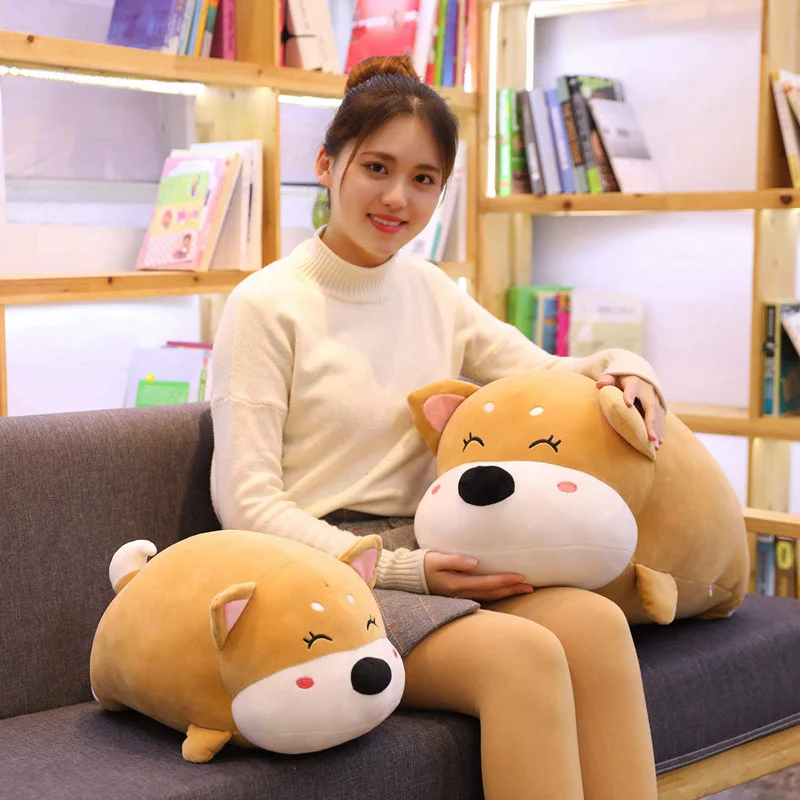

70cm Cute Fat Shiba Inu Dog Plush Toy Stuffed Soft Kawaii Animal Cartoon Pillow Lovely Gift for Kids Baby Children Good Quality