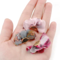 10 pieces 2341mm multicolor flowers tassel pendant cloth fabric tassels charm earrings pendants diy jewelry accessories