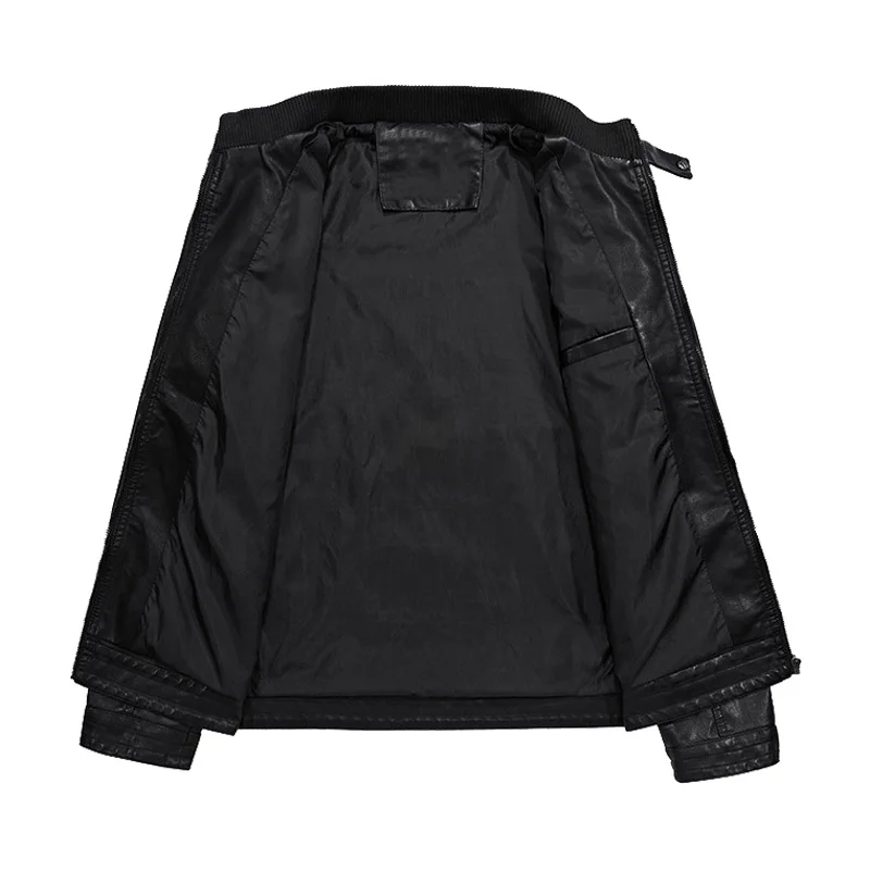 2019 Men's Leather Motorcycle Jacket Spring Autumn Men Coat Man Jackets Cool Streetwear Casual Mens Fur Clothing YN10482 | Мужская