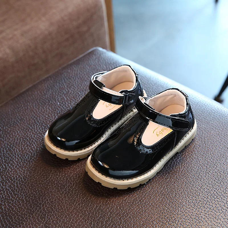 Детская обувь для девочек Новинка осени 2019 однотонные туфли принцессы из