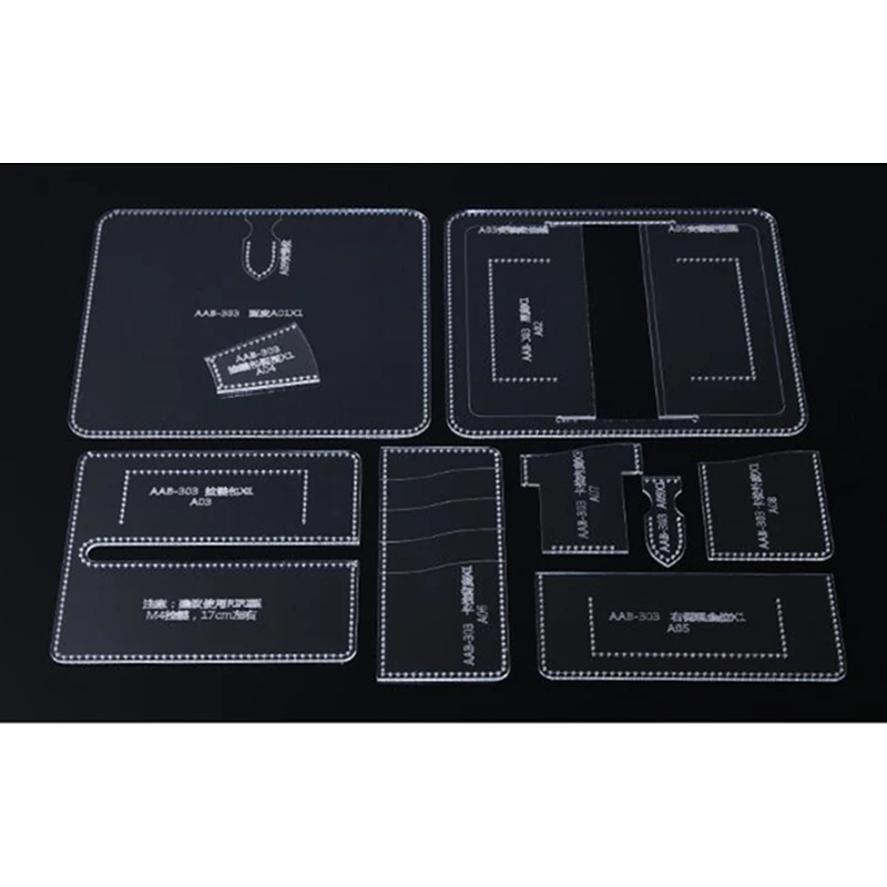 1 Набор прозрачный акриловый клатч сумка шаблон трафарет набор инструментов 19*9*2