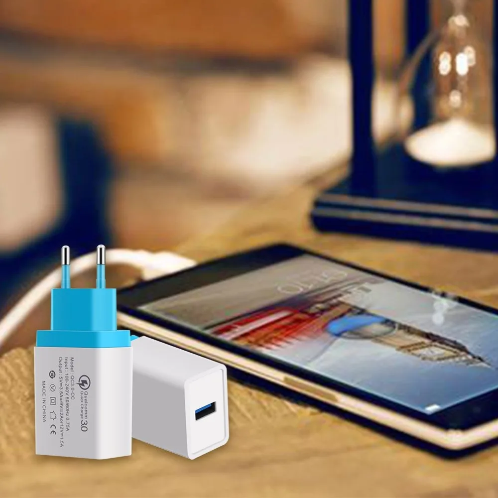 QC3.0 одиночный USB мобильный телефон зарядное устройство адаптер умный планшет