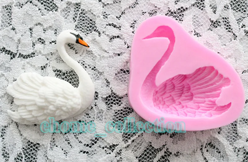 Кухня 3D Силиконовые DIY Мини Мыло Плесень Лебеди Дизайн инструменты для изготовления шоколада кухонная посуда столовая Бар украшения торта помадка Плесень инструмент