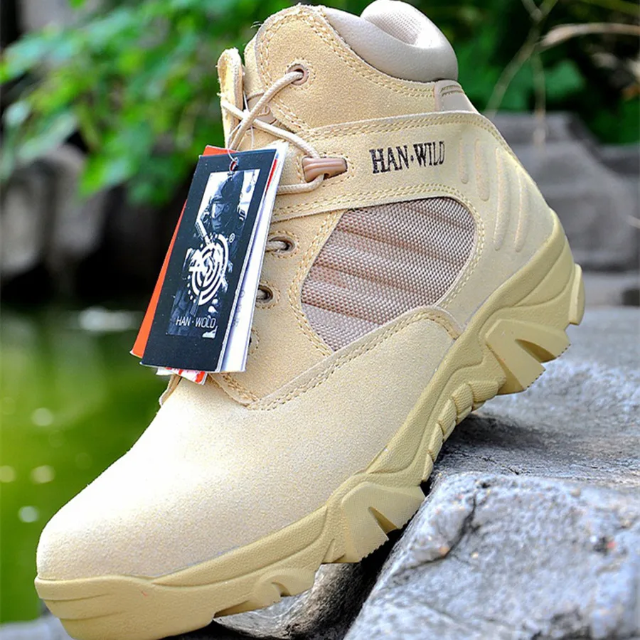 

Fashion Style Hot Sale Outdoor Wear Men High Quality Boots Four Colors Lace up Male Shoes Spring Autumn Wear Cozy Round Toe