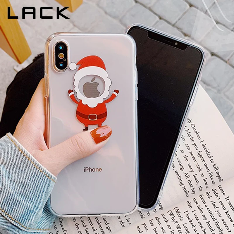 Отсутствие Санта Клаус Лось Снеговик чехол для iphone XS Макс крышка милые
