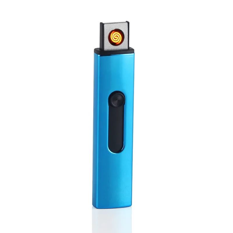 Мини Портативная металлическая USB зажигалка двухсторонняя Вольфрамовая