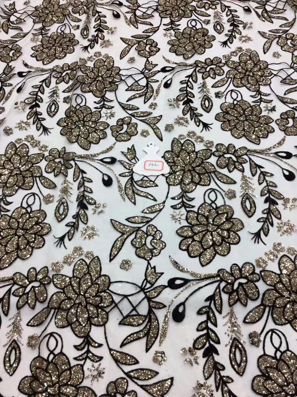 

Французская пряжа модная африканская блестящая кружевная ткань с блестками кружевная ткань с приклеенными блестками французская Тюлевая ...