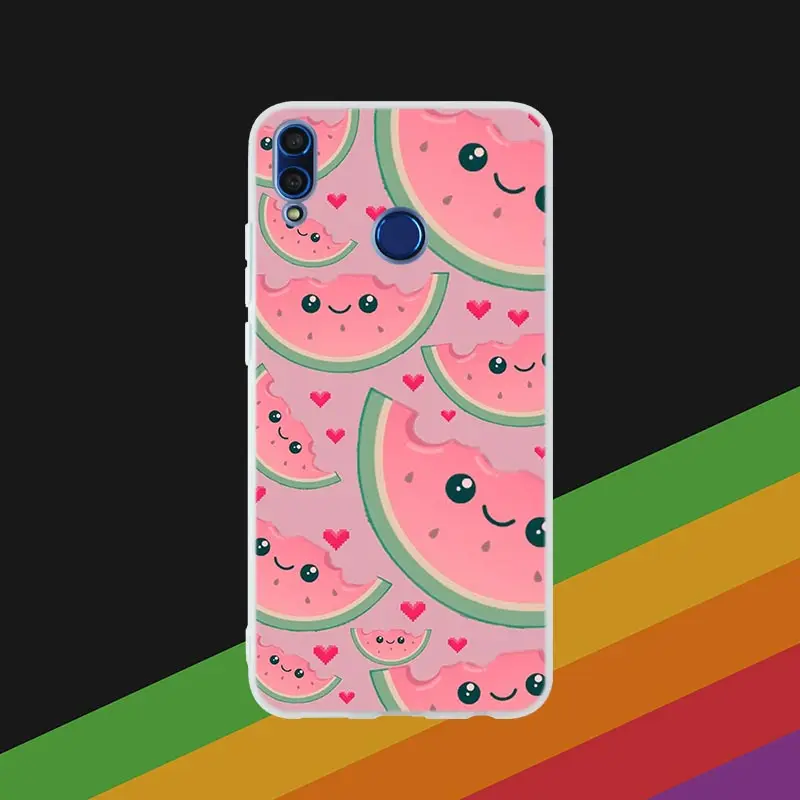 Phone Case 1 Чехол для телефона летние фрукт лимон арбуз ананас для huawei Honor 10i 20 Pro 9X Lite 8a 8x max 8c 7x 7a pro 6x V20 бледный мягкий - Цвет: Phone Case 1