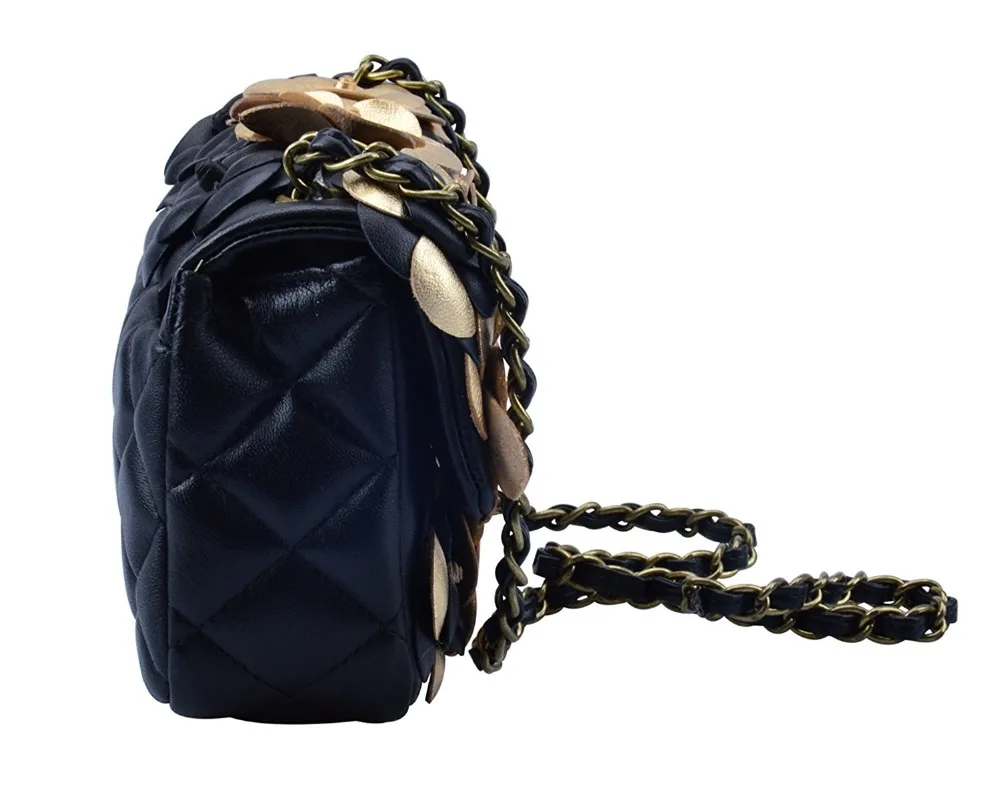 Женские сумки из натуральной кожи стеганые на цепочке ремешке вечерние | Багаж и