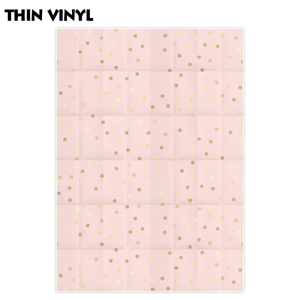 Фон для студийной фотосъемки Allenjoy с розовыми блестками и золотыми пастель в