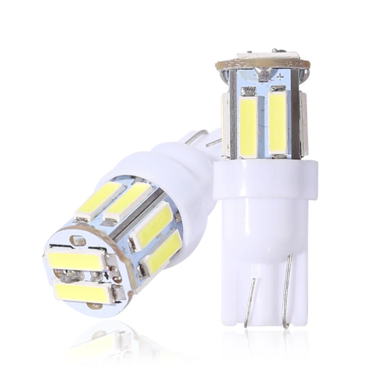 10 шт. T10 7014 7020 SMD 194 168 W5W светодиодный светильник лампы просвет фонарь освещения