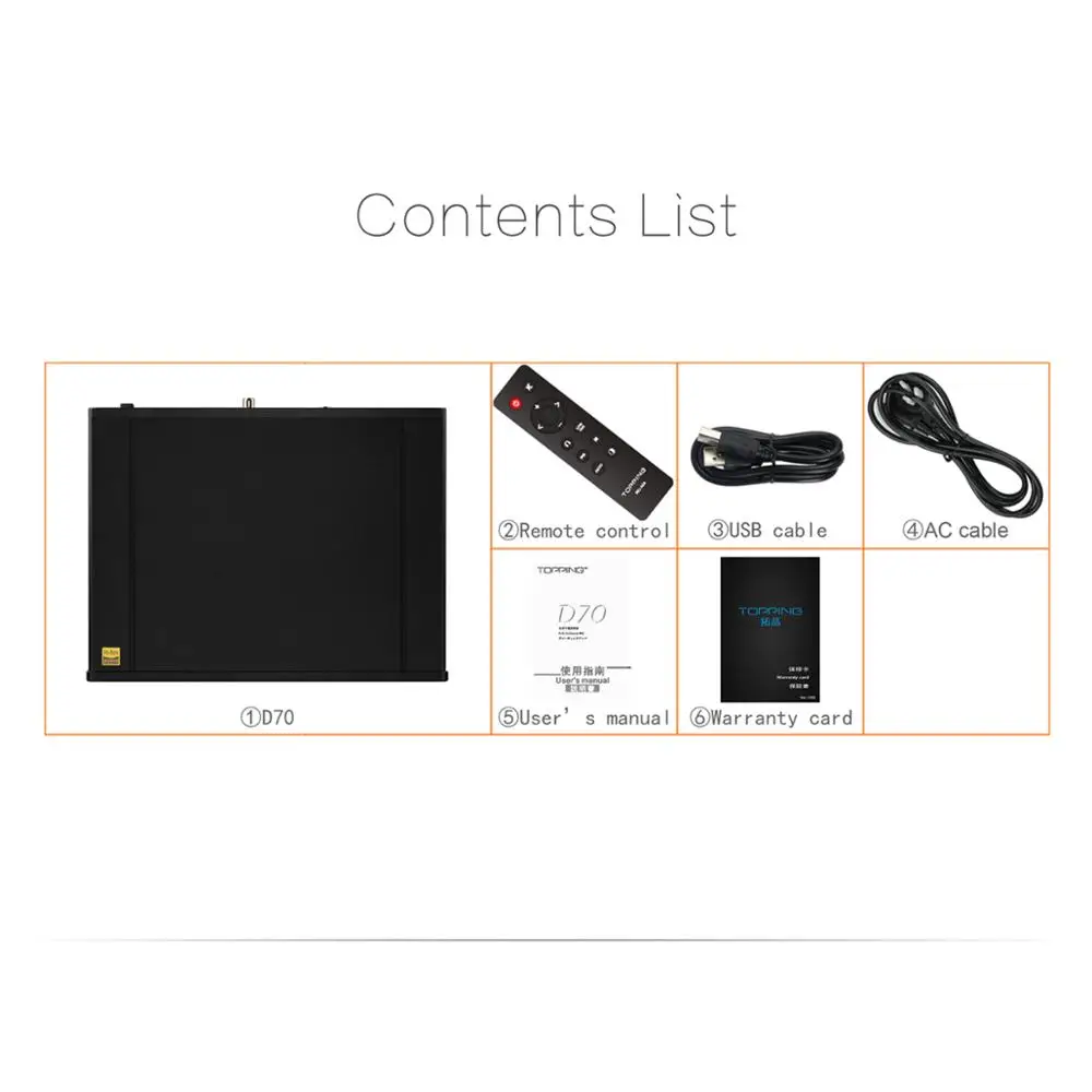 Новый Настольный декодер TOPPING D70 AK4497 * 2 AK4118 USB DAC XMOS аудио DSD512 32 бит 768 кГц поддержка