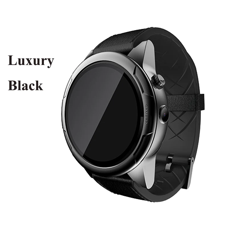 Fashion Black Смарт часы gps MTK6739 3 ГБ+ 32 Гб большой памяти 4G smartwatch Android часы камера наручные Бизнес для мужчин pk z28 allcall w2 w1 - Цвет: Fashion Black