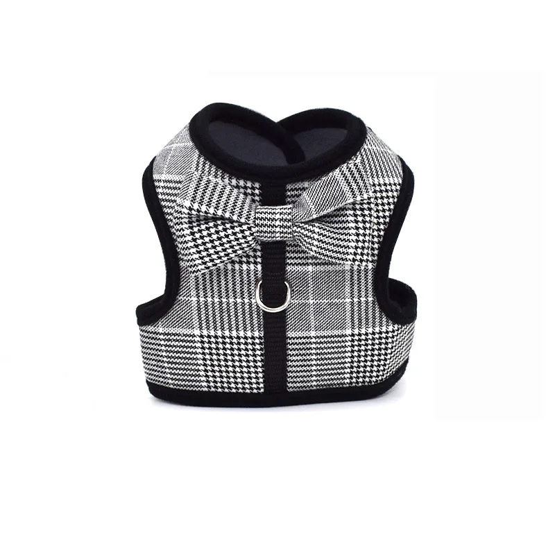 Стильный Новый тканевый поводок для собак с бантом в классическом стиле красивый