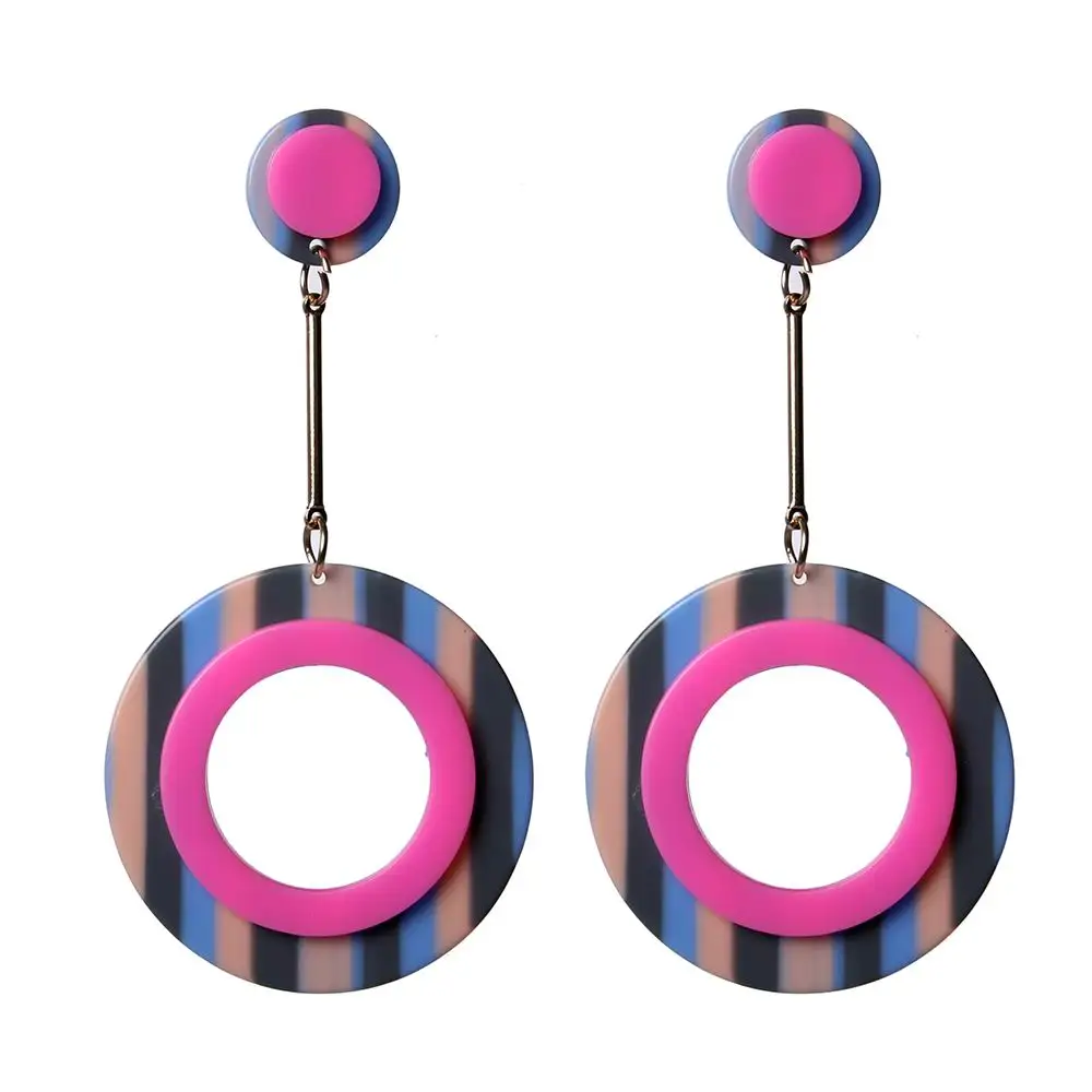 Женские круглые серьги-подвески 2 цвета 6 цветов | Украшения и аксессуары