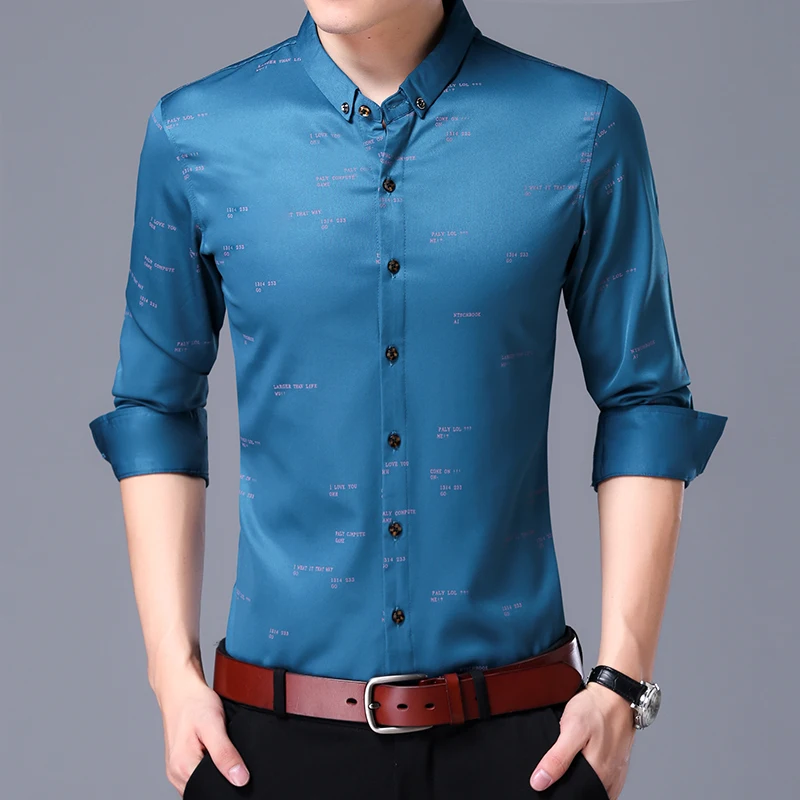 Мужская рубашка бренд 2017 мужские рубашки высокого качества с длинными рукавами
