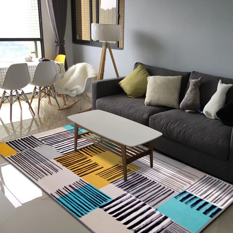 Простой современный модный ковер LIU в скандинавском стиле для гостиной спальни